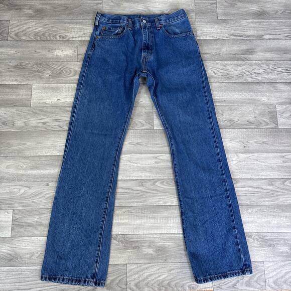 Levi's 517 100% Cotton Bootcut Denim Jeans Medium Wash sz 32 x 34 - Picture 2 of 7